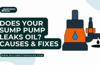 sump pump leaks oil