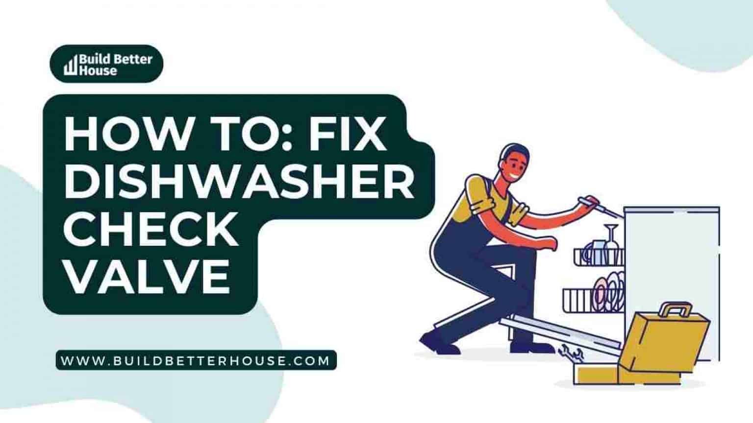 How To Fix Dishwasher Check Valve? Follow These Steps Build Better House