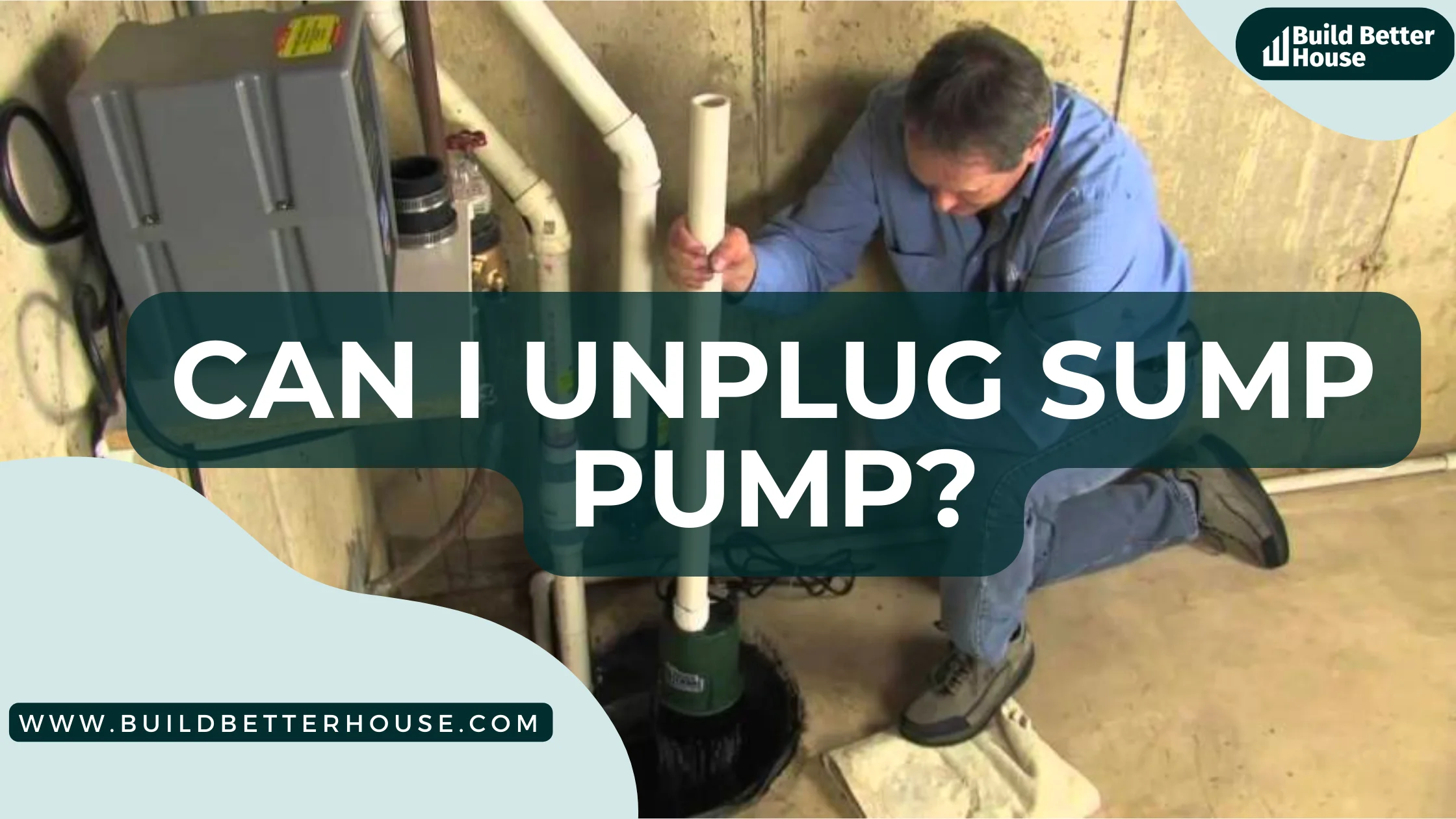 unplug sump pump